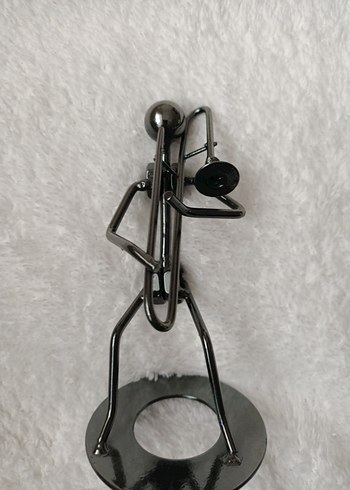 Siyah Metal Trompetçi Figürin - Görsel 2