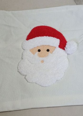 Beyaz Noel Baba punch kırlent kılıfı - Görsel 3