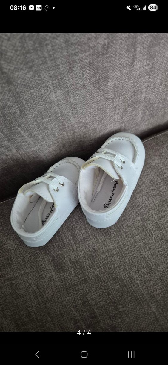 Beyaz Erkek Bebek İlk Adım Ayakkabısı - Görsel 4