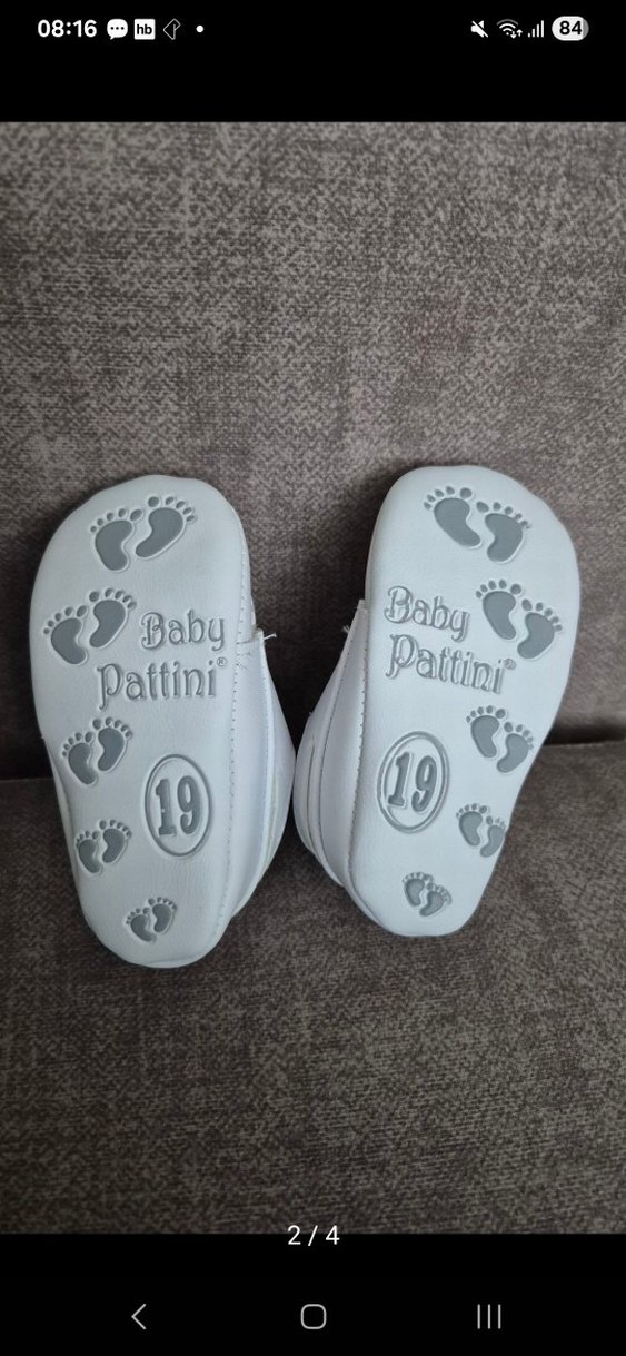 Beyaz Erkek Bebek İlk Adım Ayakkabısı - Görsel 2