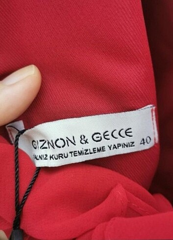 40 Beden kırmızı Renk Kırmızı Abiye