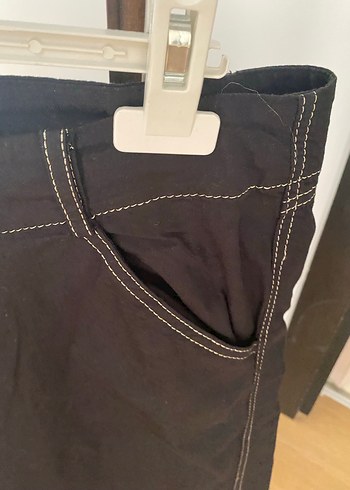 Faik Sönmez Siyah KadınBermuda Şort - Görsel 3