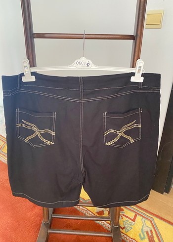 Faik Sönmez Siyah KadınBermuda Şort - Görsel 2