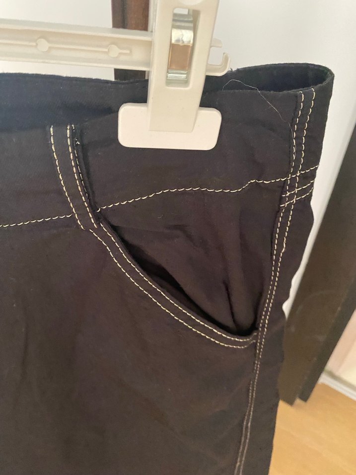 Faik Sönmez Siyah KadınBermuda Şort - Görsel 3