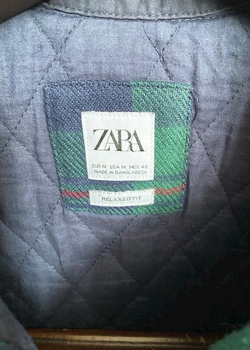 Zara. Gömlek tarzında mont - Görsel 3