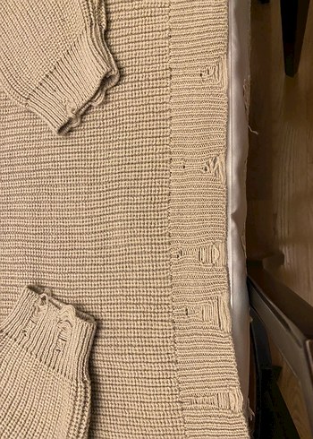 Massimo Dutti krop vizon Örgü Kadın Kazak - Görsel 8