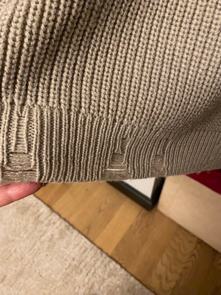 Massimo Dutti krop vizon Örgü Kadın Kazak - Görsel 4