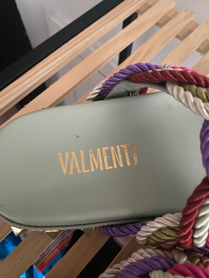 Valmenti Bohem Çok Renkli Örgü Kadın Sandalet - Görsel 5