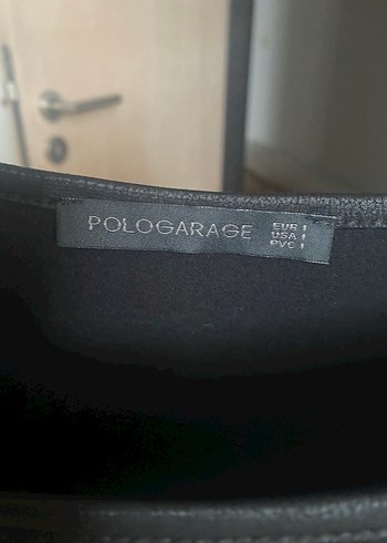 Polo Garage Siyah Salaş Kadın Bluz, Uzun Kollu, Midi Boy - Görsel 3