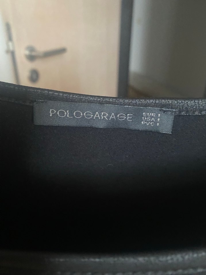 Polo Garage Siyah Salaş Kadın Bluz, Uzun Kollu, Midi Boy - Görsel 3