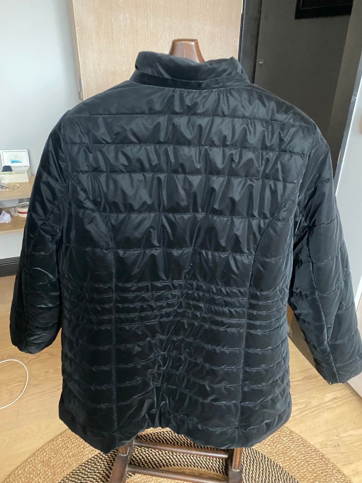 Faik Sönmez Siyah Fermuarlı Kadın Mont - Görsel 2