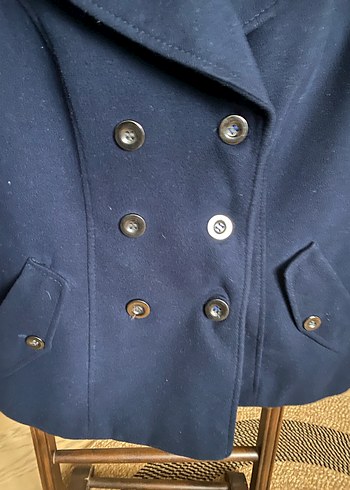 Marks Spencer Çift Düğmeli Lacivert Kaban - Görsel 2