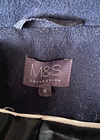 Marks Spencer Çift Düğmeli Lacivert Kaban - Görsel 5