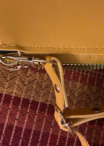 Camel  Fermuarlı Kadın Çapraz Çanta - Görsel 7