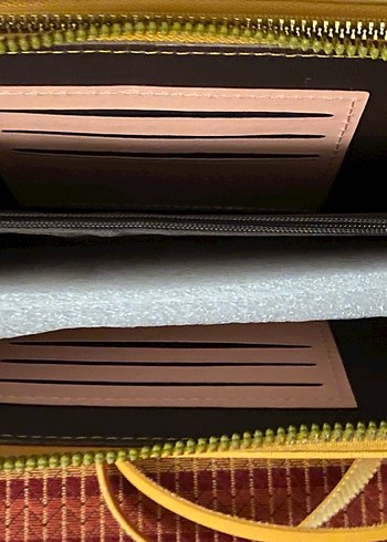 Camel  Fermuarlı Kadın Çapraz Çanta - Görsel 4