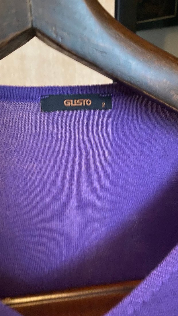 Gusto. Mor V Yaka Uzun Kollu Kadın Kazak - Görsel 3