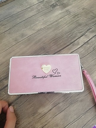 Pembe telefonluklu cüzdan 