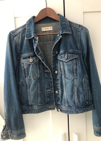 Mango Kot Ceket Mavi Denim