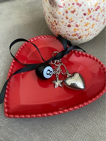 8 Şanslı Topu Anahtarlık Charm