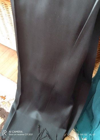 4 adetKadın Çok Renkli Drapeli Saten Şal - Görsel 5