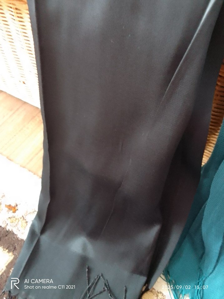 4 adetKadın Çok Renkli Drapeli Saten Şal - Görsel 5