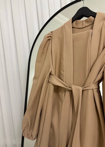 Zara Bej Uzun Kollu Kadın Ofis Takımı