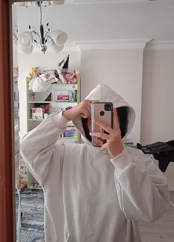 Addax beyaz sweatshirt 