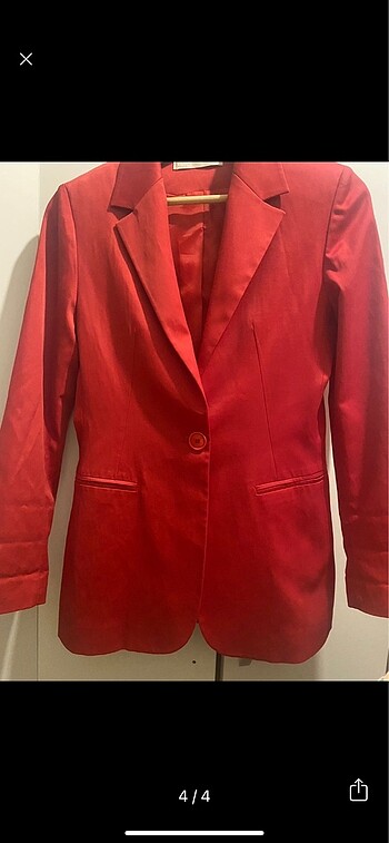 xs Beden kırmızı Renk Batik Blazer