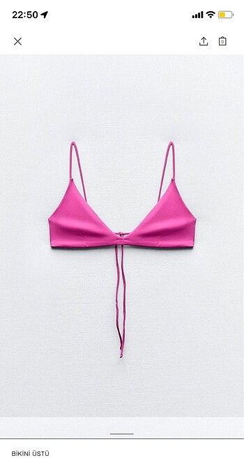 Zara bikini üstü