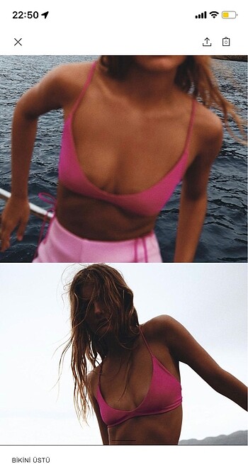 m Beden Zara bikini üstü