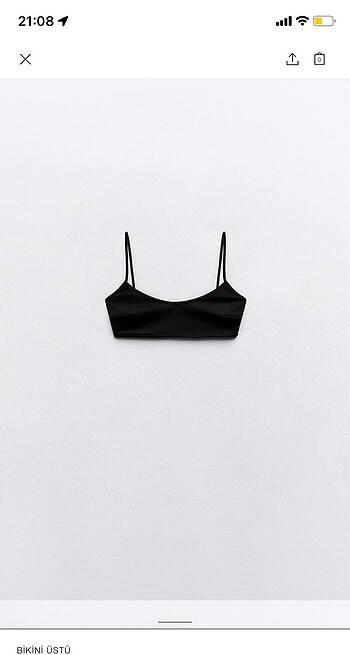 l Beden Zara bikini üstü