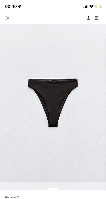 Zara yüksek bel bikini altı