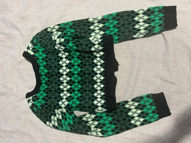 m Beden yeşil Renk Crop hırka