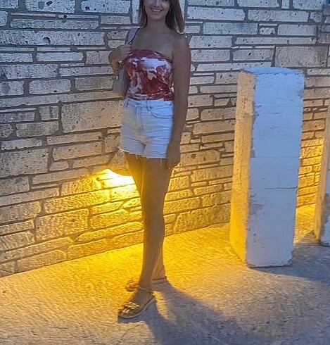 m Beden çeşitli Renk Straplez crop