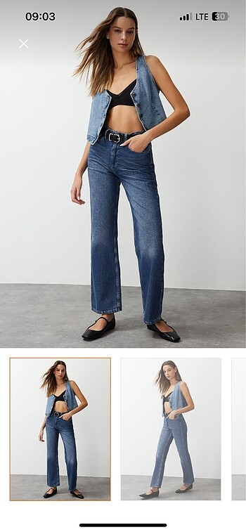 Yüksek bel jeans