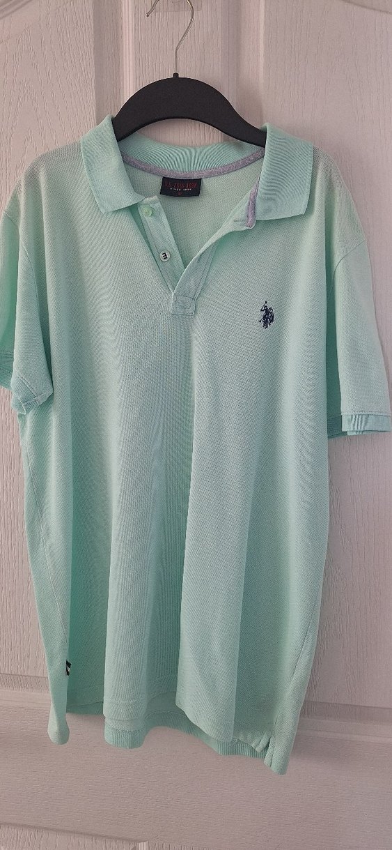 Erkek Pamuklu Yeşil Polo Tişört - Görsel 3