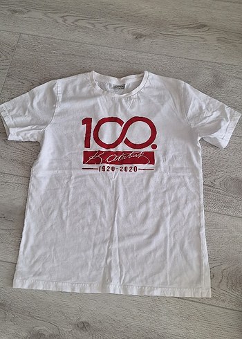 Beyaz Erkek Çocuk Baskılı Tişört - Görsel 2