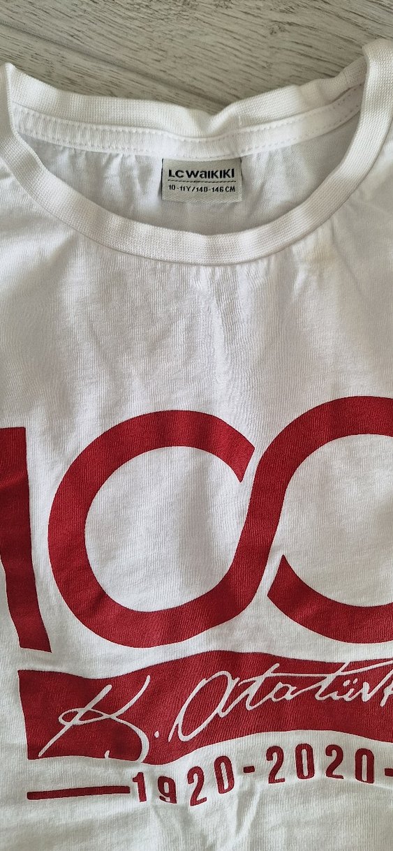 Beyaz Erkek Çocuk Baskılı Tişört - Görsel 4