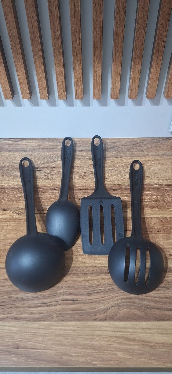 Siyah Mutfak Servis Kaşıkları Seti - Görsel 2
