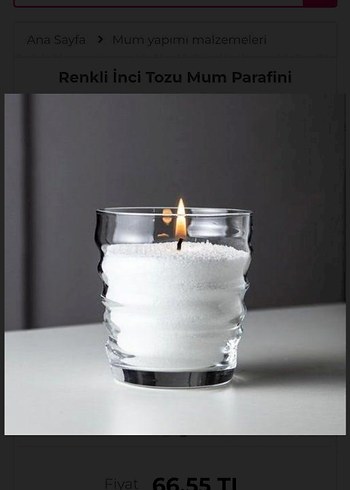 Renkli İnci Tozu Mum Parafini - Görsel 2