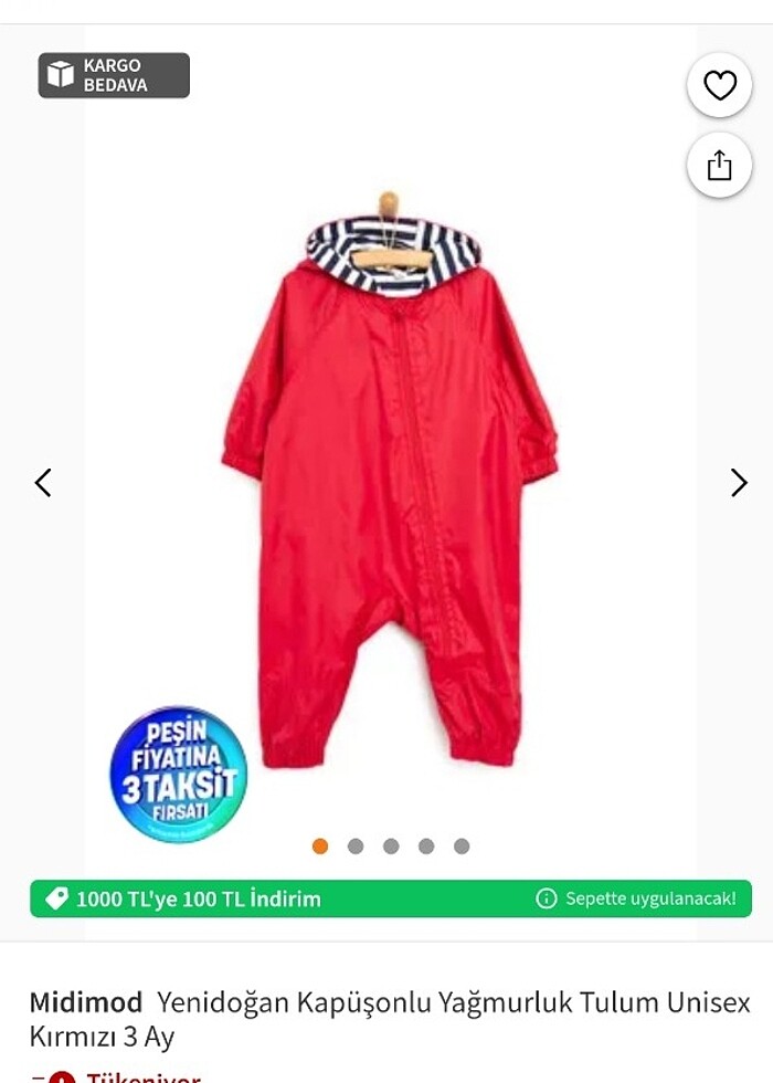 Yenidoğan yağmurluk 6-9 ay - Görsel 5