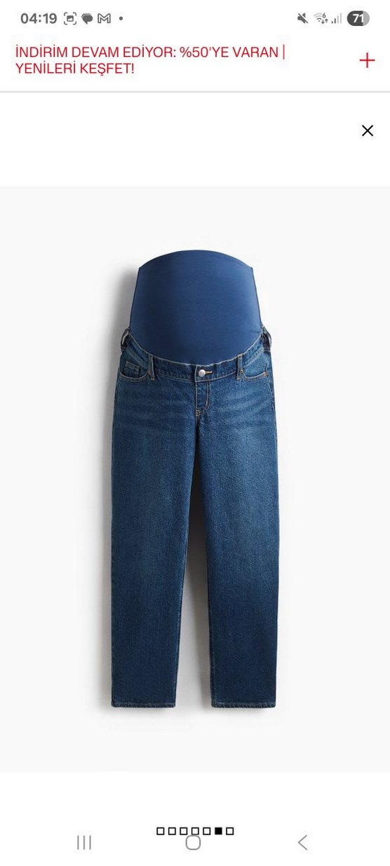 H&M Mama Hamile Kot Pantolon - Görsel 4