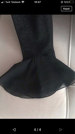 Modagram Siyah simli elbise
