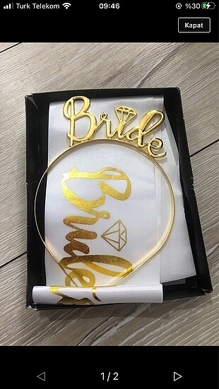 Bride gold tac dövme ve yazısı