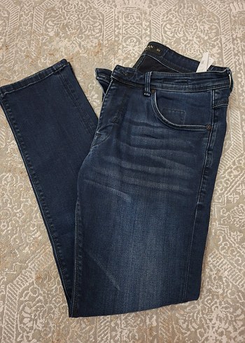 Lufian Erkek Koyu Mavi Denim Jean