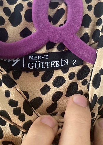 Diğer Kahverengi Leopar Desenli Uzun Elbise