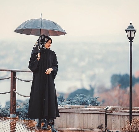 Kaşe tesettür kaban