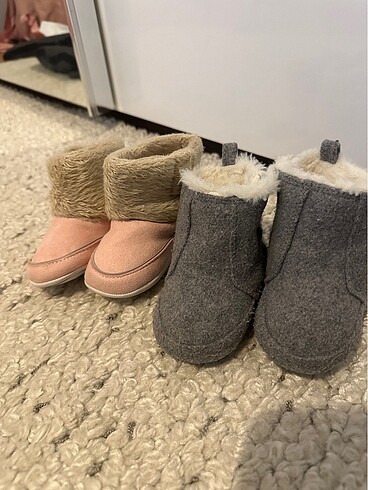 H&M 18 no bebek kürklü patik panduf