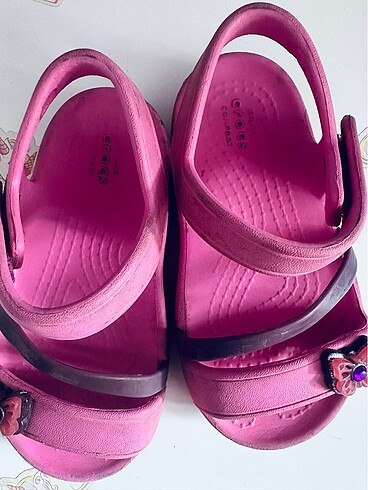 23 Beden pembe Renk C7 crocs sandalet terlik