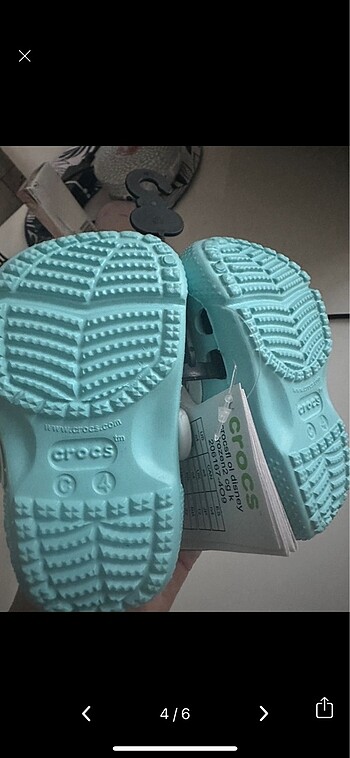 19 Beden turkuaz Renk Crocs bebek 19/20